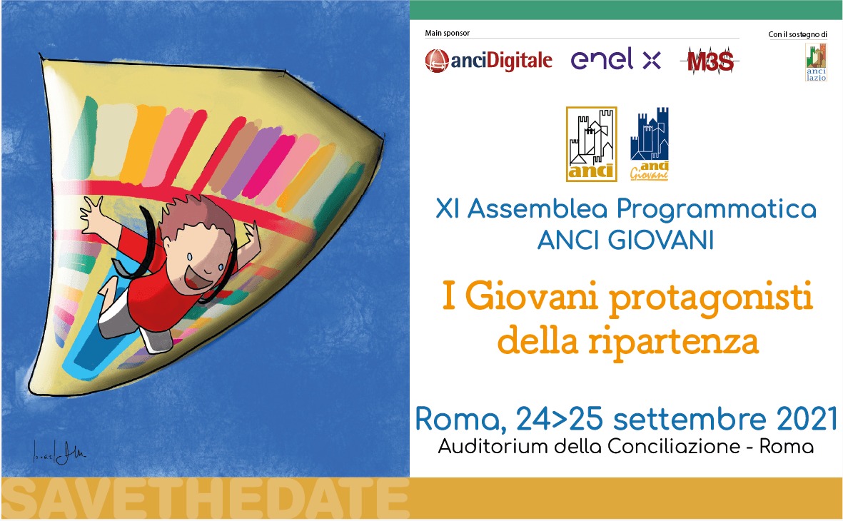 #AnciGiovani2021: 24 e 25 settembre prossimi a Roma la XI assemblea programmatica di Anci Giovani