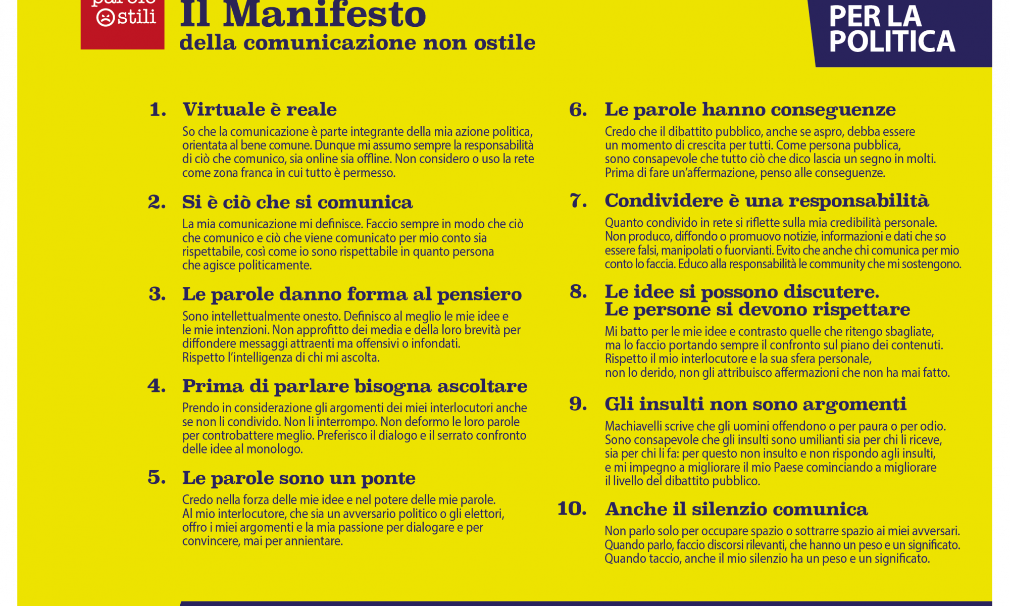 Manifesto della comunicazione non ostile: Decaro scrive ai sindaci italiani invitandoli a firmare il Manifesto