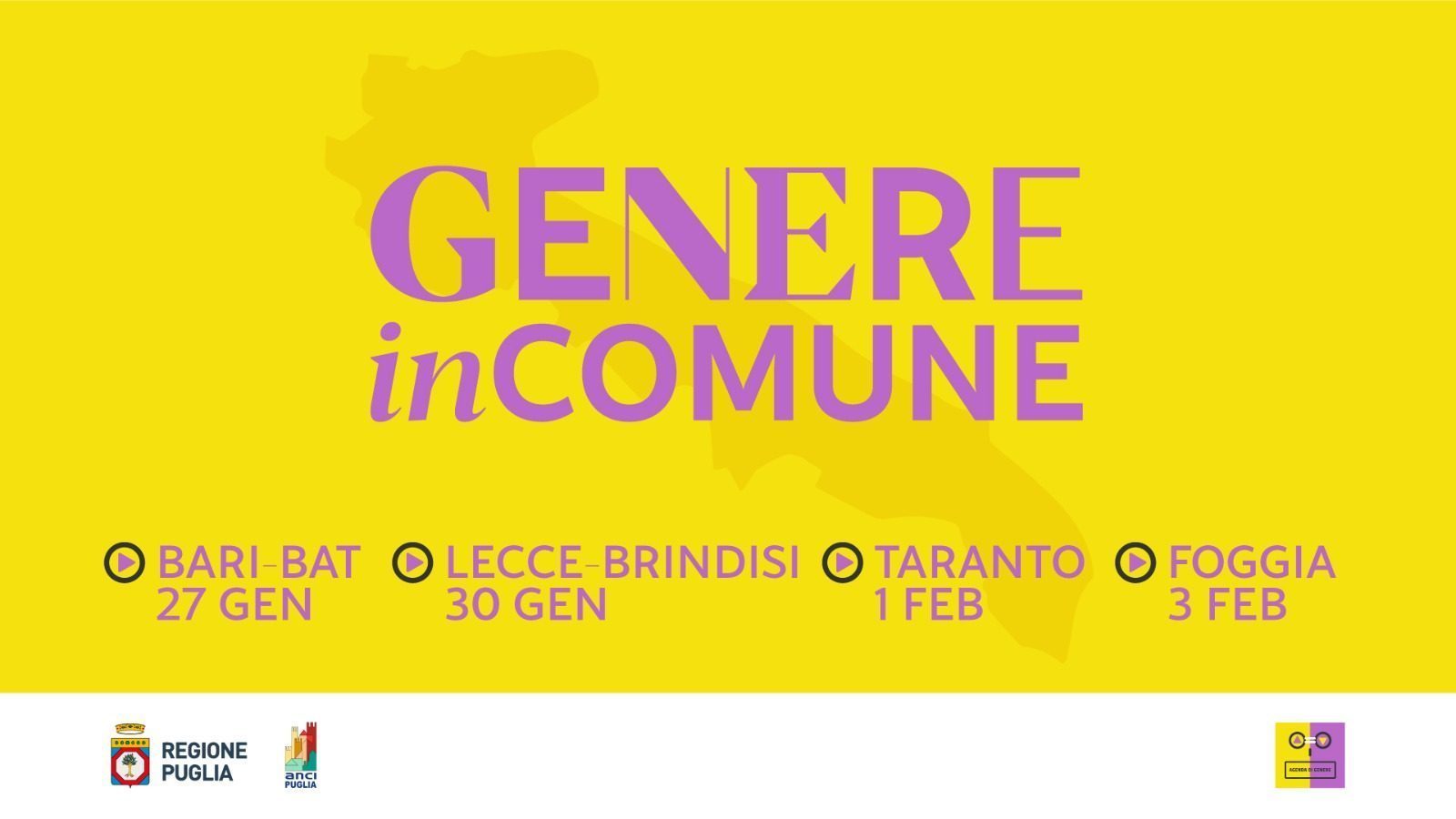 Presentazione avviso GENEREinCOMUNE a Taranto