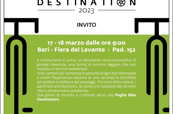 Puglia bike destination: 17 e 18 marzo evento a Bari